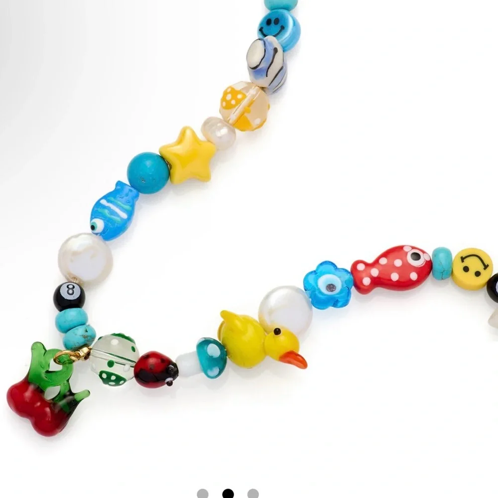 Mayamar whimsical Lucky Cherry‎ charm Necklace